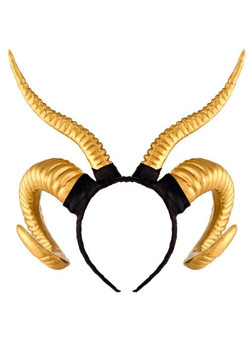 Haarband Hoorns Gewei Goud Kunststof Diadeem Goudengel Godin, Kleding | Dames, Carnavalskleding en Feestkleding, Accessoires, Nieuw