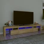 vidaXL Tv-meubel met LED-verlichting 230x36,5x40cm sonoma, Minder dan 50 cm, Verzenden, Nieuw, Minder dan 100 cm