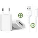 iPhone oplader 2M kabel geschikt voor Apple iPhone, Ophalen of Verzenden, Nieuw
