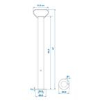 ProPlus Steunpoot - Gegalvaniseerd Staal - Ø 48 mm - 650..., Auto diversen, Ophalen of Verzenden, Nieuw