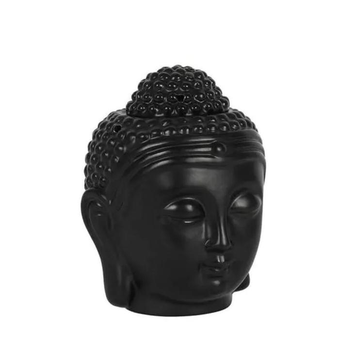 Aroma-oliebrander Buddha Hoofd Zwart, Huis en Inrichting, Woonaccessoires | Overige, Ophalen of Verzenden