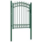 vidaXL Hekpoort Emmen met stalen pinnen 103x109,5 cm groen, Tuin en Terras, Verzenden, Nieuw