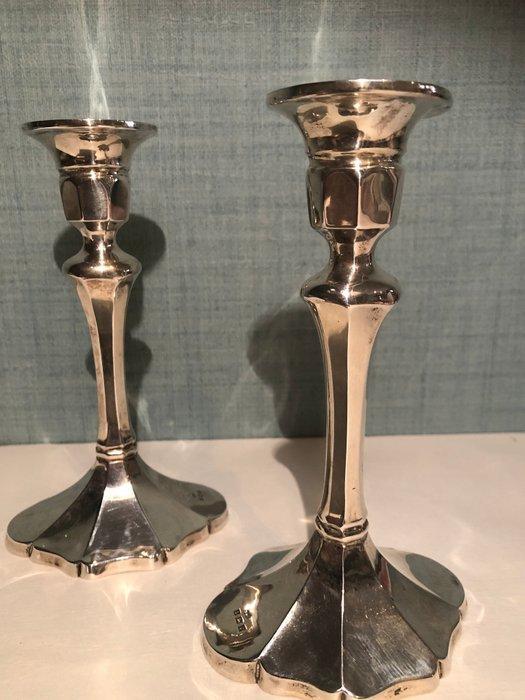 Kandelaar (2) - .925 zilver, Antiek en Kunst, Antiek | Goud en Zilver