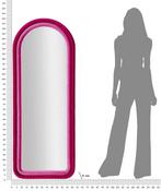 WANDSPIEGEL CLOE FUXIA FLUWEEL CM 60X4X160, Huis en Inrichting, Woonaccessoires | Spiegels, Ophalen of Verzenden, Nieuw