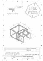 Stalen onderstel salontafel - Square frames - Nordstahl, Huis en Inrichting, Tafelonderdelen, Verzenden, Nieuw