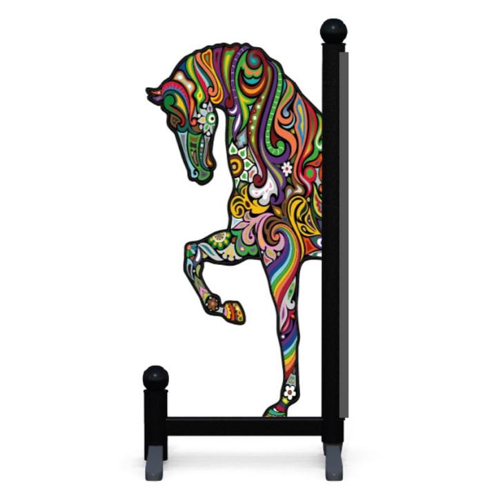 Zijvleugel Geïllustreerd Paardenhoofd, Dieren en Toebehoren, Paarden en Pony's | Overige Paardenspullen, Nieuw, Verzenden