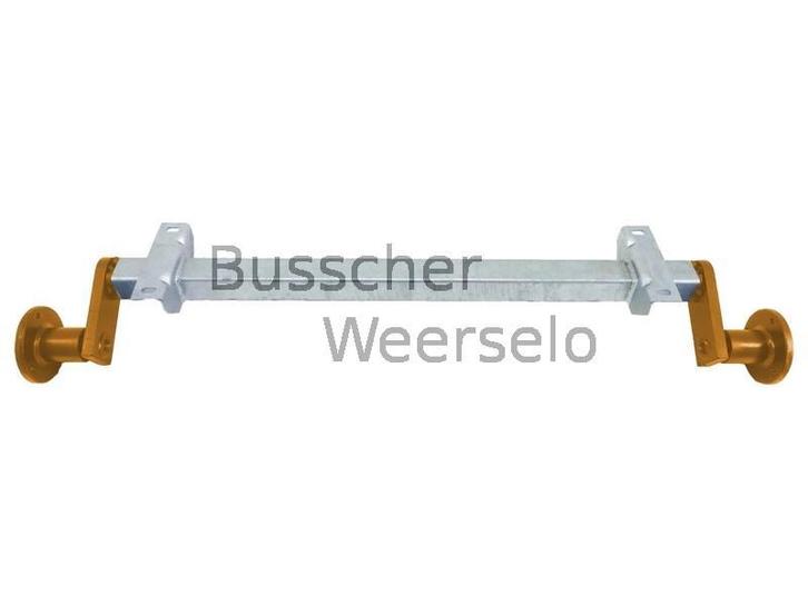As 500kg Ongeremd - Padmaat 600 t/m 1200 - 100*4 - Aanhanger, Auto diversen, Aanhangwagen-onderdelen, Nieuw, Ophalen of Verzenden