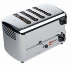 4 Sneden Toaster met timer en hoorbaar alarm HorecaTraders, Verzenden, Nieuw in verpakking
