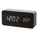 Houten Digitale LED Klok - Wekker Alarm  Snooze Temperatuur, Verzenden, Nieuw