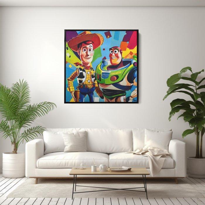 DR HIDE - (100% handpainted !) Toy Story 2002, Antiek en Kunst, Kunst | Schilderijen | Modern