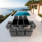 Wicker zitgroep New York 6+4+1 met aluminium frame en besche, Tuin en Terras, Tuinsets en Loungesets, Verzenden, Nieuw