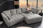 Moderne Grote Bank ROYAL 295cm grijs bouclé binnenvering XXL, Huis en Inrichting, Banken | Bankstellen, Ophalen of Verzenden, Nieuw