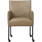 Leren eetkamerstoel Desire - Granada Taupe (taupe/bruin) -, Huis en Inrichting, Stoelen, Overige kleuren, Bohemian, Industrieel, Modern, Scandinavisch