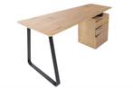 Industrieel bureau STUDIO 160cm eikenlook met 3 lades -, Ophalen of Verzenden, Nieuw
