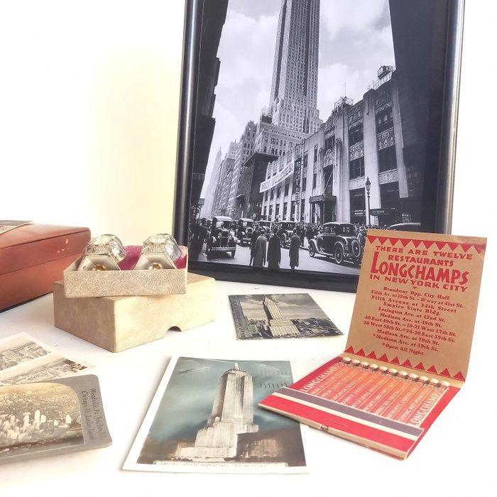 Caixa Art Deco - New York 1929 / 1938 - Doos - Hout, Metaal, Antiek en Kunst, Kunst | Designobjecten