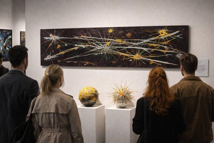 ROBERTO BUCCILLI - GALASSIA, Antiek en Kunst, Kunst | Schilderijen | Modern