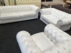 Chesterfield   Unieke Kans! Originele Chesterfield Set 3+2+1, Huis en Inrichting, Banken | Complete zithoeken, Ophalen, Zo goed als nieuw