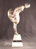 Art Deco beeld uit Parijs - Melo (French) - sculptuur, Dame, Antiek en Kunst