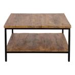 Salontafel Mangohout Ryan 80x80 cm, 50 tot 100 cm, Verzenden, Nieuw, 50 tot 100 cm