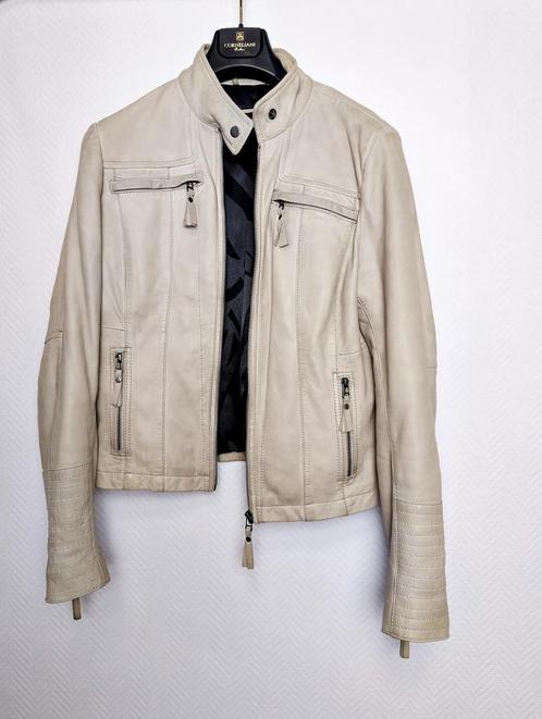 Stylish Light Gray Leather Jacket by Eddys Jackets, Size XL, Kleding | Heren, Jassen | Winter, Nieuw, Verzenden