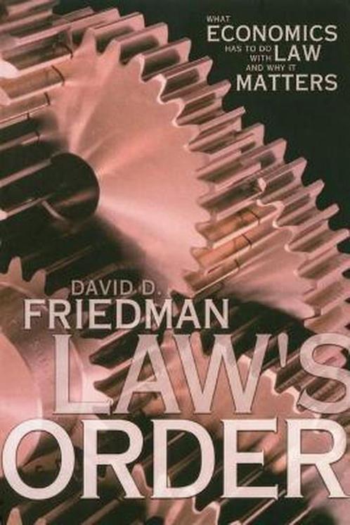 9780691090092 Laws Order David D. Friedman, Boeken, Schoolboeken, Nieuw, Verzenden