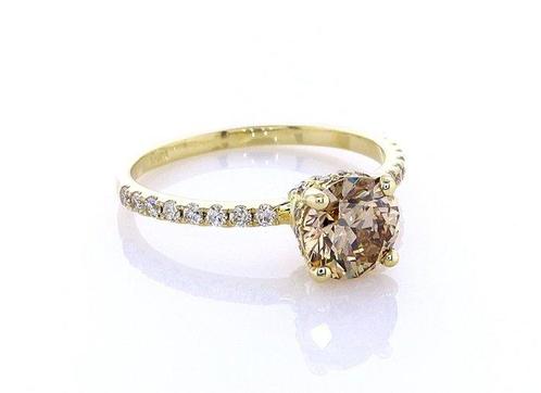 Ring - 14 karaat Witgoud - 1.31ct. tw. Diamant (Natuurlijk, Sieraden, Tassen en Uiterlijk, Ringen