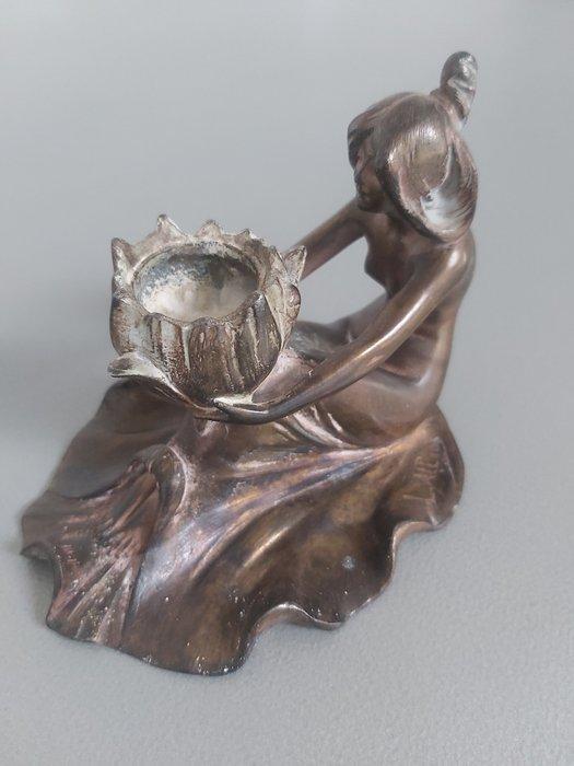 Kaarsenstandaard met oor - Legering - Lucien Alliot-art, Antiek en Kunst, Kunst | Designobjecten