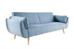 Design slaapbank DIVANI 220cm lichtblauw bedfunctie, Ophalen of Verzenden, Nieuw