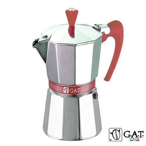 G.A.T. Italia Betty Percolator Rood 3 kops, Witgoed en Apparatuur, Koffiezetapparaten, 2 tot 4 kopjes, Nieuw, Koffiebonen, Combi