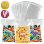 50x Uitdeelzakjes + Sluitstickers Smiley Emoji Mix - Zakjes, Verzenden, Nieuw