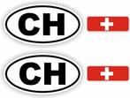 CH, Zwitserland auto sticker set (1344.69), Verzenden