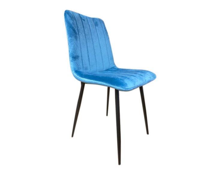 Eetkamerstoel Giovanni | Velvet-Blauw, Huis en Inrichting, Stoelen, Nieuw, Ophalen of Verzenden