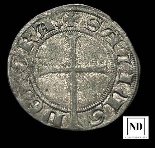 Koninkrijk Aragon. Sanç I. Dobler 1311 - 1324 - Mallorca, Postzegels en Munten, Munten | Europa | Niet-Euromunten