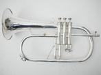Bugel Courtois AC157 verzilverd mooi instrument, Muziek en Instrumenten, Blaasinstrumenten | Trompetten, Ophalen of Verzenden