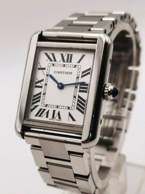 Cartier - Tank Solo - Zonder Minimumprijs - 3170 - Unisex -, Sieraden, Tassen en Uiterlijk, Horloges | Heren