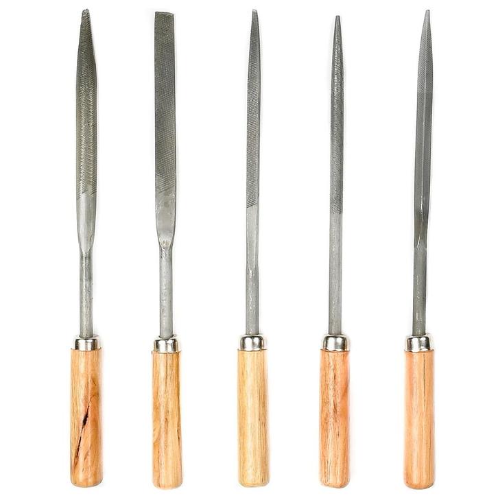 Benson Sleutelvijlenset - 5-delig - Hard stalen bladen -..., Doe-het-zelf en Verbouw, Gereedschap | Handgereedschap, Nieuw, Ophalen of Verzenden