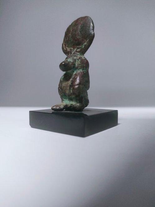 Oude Egypte, late periode Bronzen Toth Baviaan Met Spaanse, Verzamelen, Mineralen en Fossielen