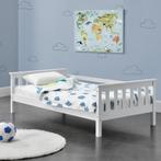 Kinderbed met bedbodem en uitvalbeveiliging 70x140 cm wit, Kinderen en Baby's, Kinderkamer | Bedden, Verzenden, Nieuw