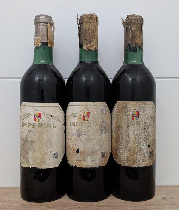 1950 C.V.N.E. Imperial - Rioja - 3 Flessen (0.75 liter), Verzamelen, Wijnen