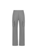 -50% Nukus  Nukus Hamburg pants stripe fw240311  maat L, Kleding | Dames, Broeken en Pantalons, Verzenden, Nieuw, Grijs