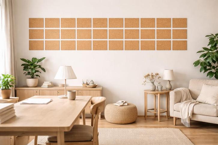 Kurk prikbord - Zachtboard - 30 x 40 cm, Huis en Inrichting, Woonaccessoires | Memoborden, Ophalen of Verzenden