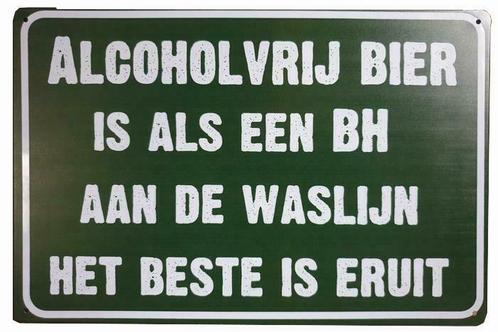 Alcoholvrij Bier als een BH reclamebord, Verzamelen, Merken en Reclamevoorwerpen, Nieuw, Verzenden
