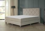 ACTIE! Boxspring Porto 180 200 Beige, Huis en Inrichting, Slaapkamer | Boxsprings, Verzenden, Beige, 180 cm, 200 cm