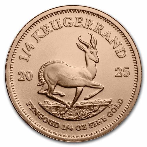 Gouden Krugerrand 1/4 oz 2025, Postzegels en Munten, Munten | Afrika, Losse munt, Goud, Zuid-Afrika, Verzenden