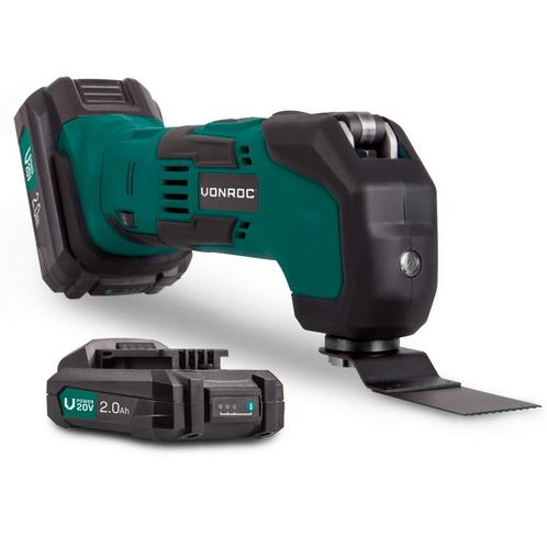 Accu multitool 20V - 2.0Ah | Incl. 2 accus en snellader, Doe-het-zelf en Verbouw, Gereedschap | Overige machines, Nieuw, Verzenden