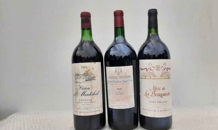1979 Chateau de Montahut, 1989 Chateau Teyssier & 1998 Mise, Verzamelen, Wijnen