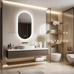 Ovale LED Badkamerspiegel –Touchscreen, Anticondens en Backl, Verzenden, Nieuw