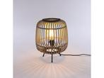 Mica Decorations Nimes Tafellamp - H37 x Ø29 cm - Bamboe -, Huis en Inrichting, Lampen | Tafellampen, Verzenden, Nieuw