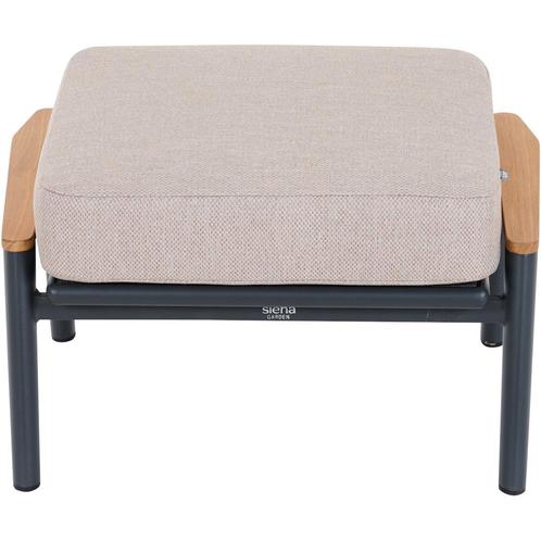 Siena Garden Cortina Lounge Hocker Natur - Antraciet, Huis en Inrichting, Krukjes, Ophalen of Verzenden