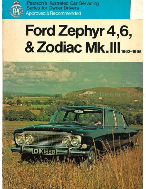 FORD ZEPHYR 4, 6, & ZODIAC Mk.III 1962 - 1965 (PEARSON, Boeken, Auto's | Boeken, Ford